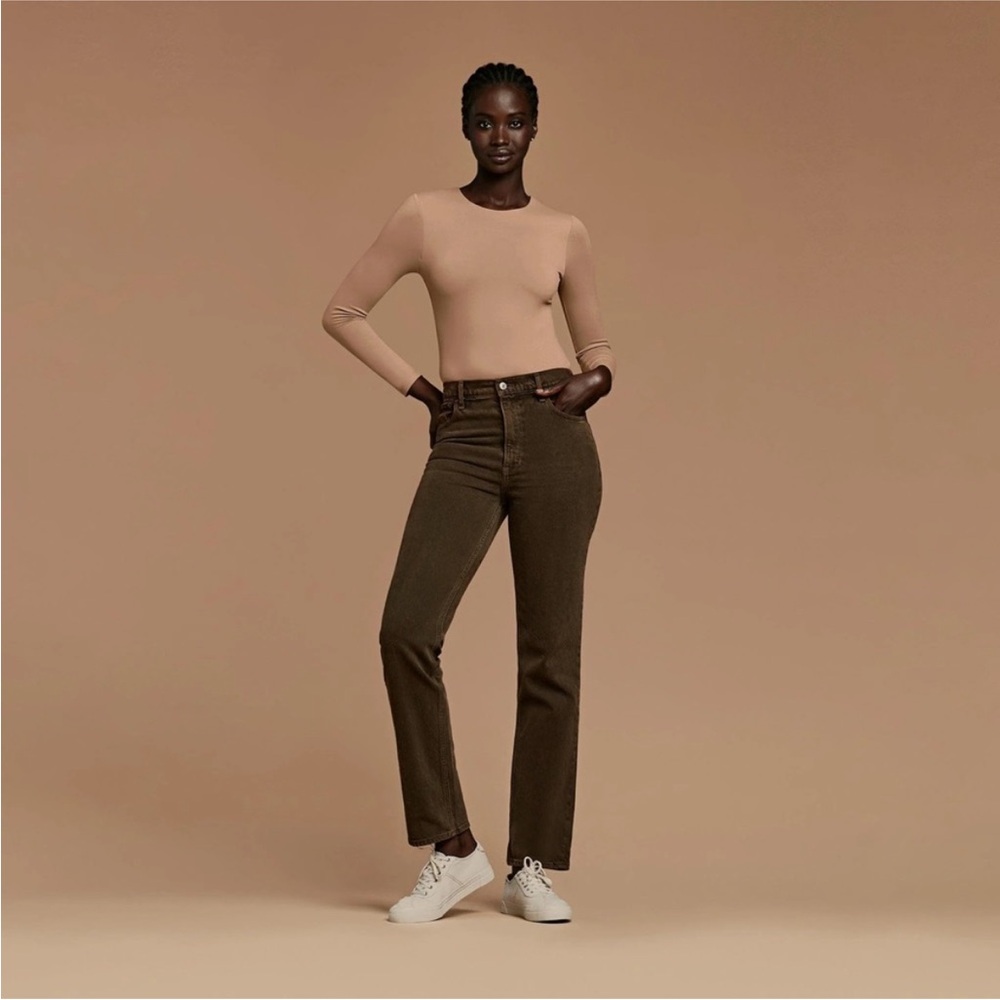 Nuuds Long Sleeve Scoop Neck Bodysuit